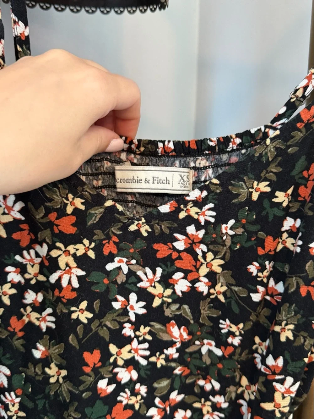 Abercrombie & Fitch Black Floral Maxi Dress, Unworn, Size XS
